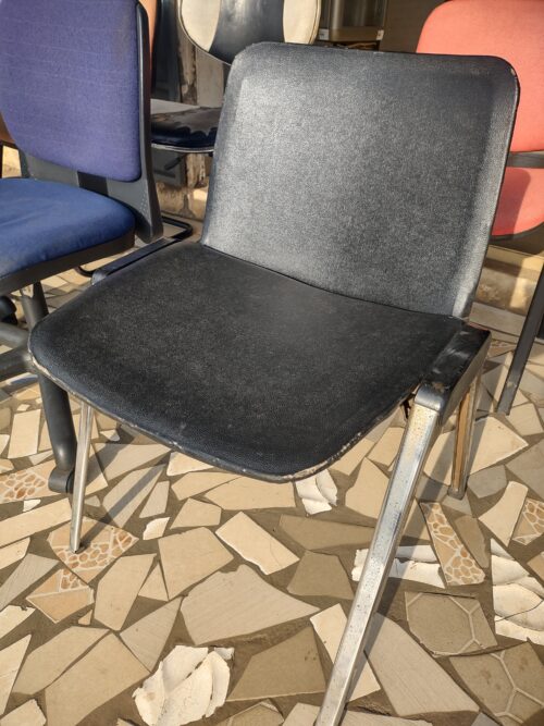 Chaise de Bureau Visiteur Élégante – Similicuir Noir