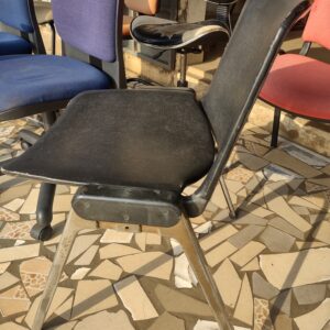Chaise de Bureau Visiteur Élégante – Similicuir Noir