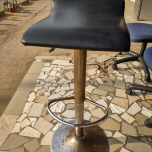 Tabouret de Bar Élégant avec Assise Noire (Importé)
